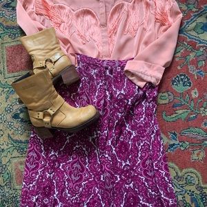 Handmade vintage maxi skirt!